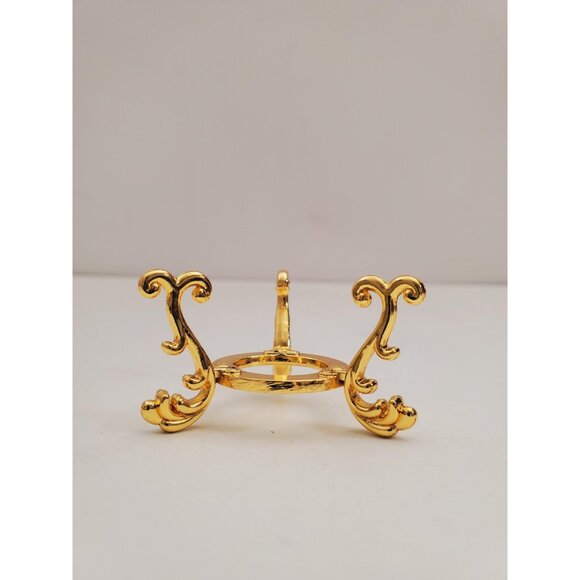 metal display stand for egg, mineral, orb or crystal ball, egg stand, crystal - Picture 7 of 10